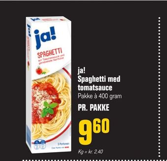 Poetzsch Padborg ja! Spaghetti med tomatsauce tilbud