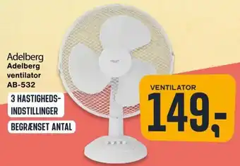 Skousen Adelberg Ventilator AB-532 tilbud