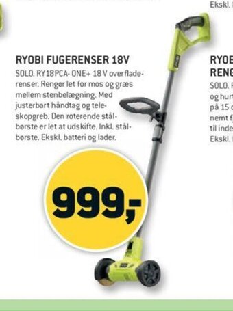 XL-BYG Ryobi Fugerenser 18v tilbud