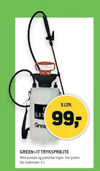 XL-BYG Green It Tryksprøjte tilbud
