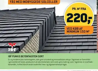 XL-BYG Ibf Funkis Betontagsten Sort tilbud