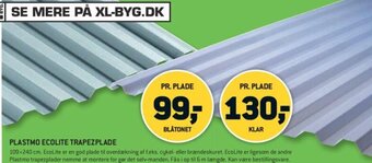 XL-BYG Plastmo Ecolite Trapezplade tilbud