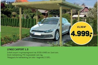 XL-BYG Lynge Carport 1.0 tilbud
