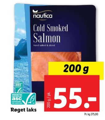 Lidl Nautica laks i skiver tilbud