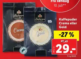 Lidl Bellarom kaffepads tilbud