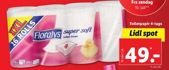 Lidl Floralys toiletpapir tilbud