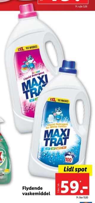 Lidl Maxi trat vaskemiddel-flydende tilbud