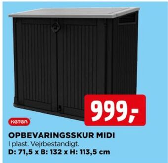 jem & fix Keter opbevaringsskur tilbud