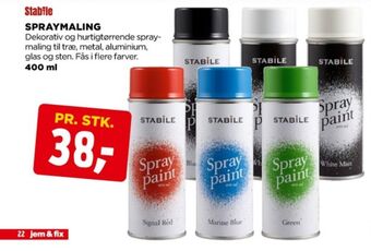 jem & fix Stabile spraymaling tilbud
