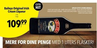 Citti Baileys Original Irish Cream Liqueur tilbud