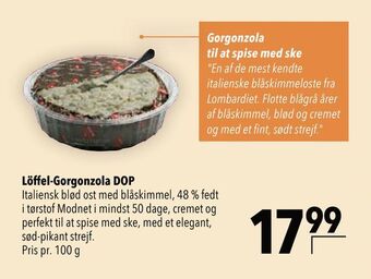 Löffel-Gorgonzola DOP