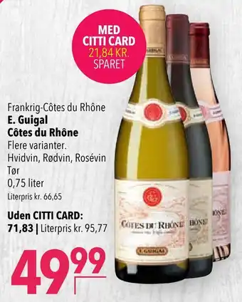 Citti Guigal Côtes du Rhône tilbud