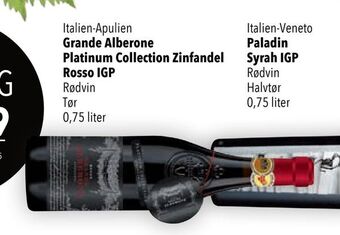 Citti Grande Alberone Platinum Collection Zinfandel Rosso IGP tilbud