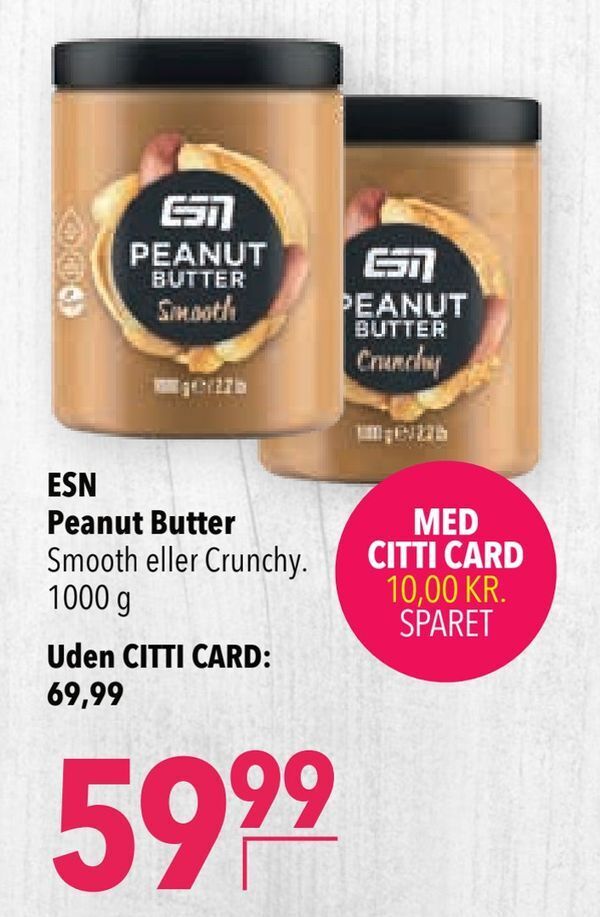 ESN Peanut Butter tilbud hos Citti