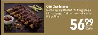 Citti CITTI Okse loinribs tilbud
