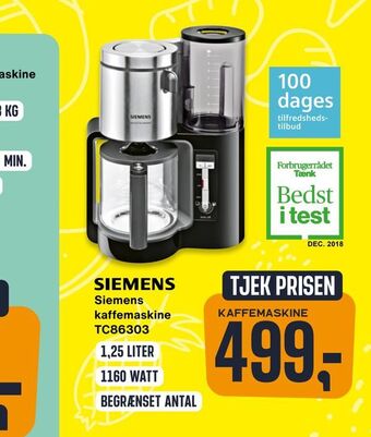 Skousen kaffemaskine tilbud