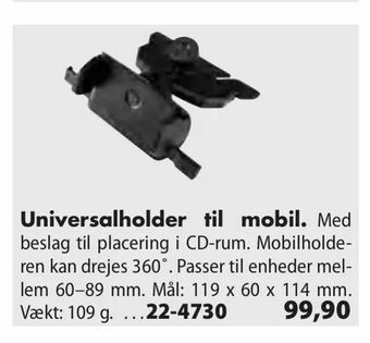 Universalholder til mobil
