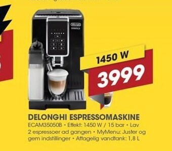 Punkt1 Delonghi espressomaskine tilbud
