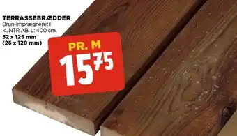 jem & fix Terrassebrædder 32x125m (26x120mm) tilbud