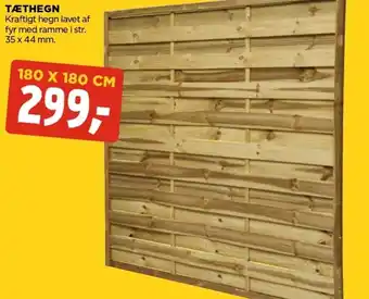 jem & fix Tæthegn Kraftight Hegn Lavet 35x44mm tilbud