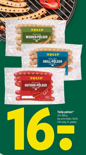 Coop 365 Tulip pølser tilbud