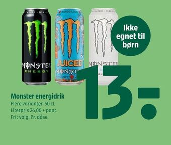 Coop 365 Monster energidrik tilbud