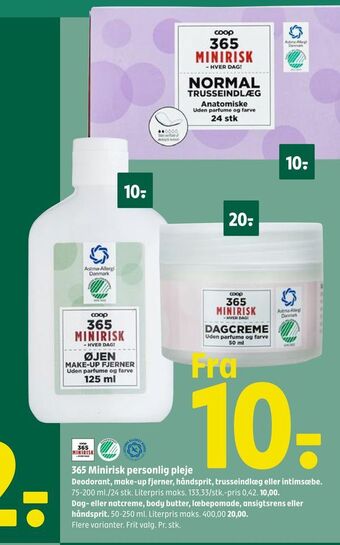 Coop 365 365 Minirisk personlig pleje tilbud