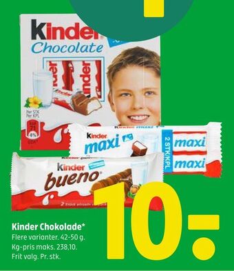 Coop 365 Kinder Chokolade tilbud