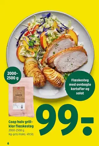 Coop 365 Coop halv grill klar flæskesteg tilbud