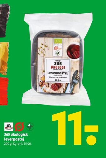 Coop 365 365 økologisk leverpostej tilbud
