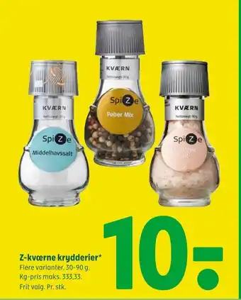 Coop 365 Z-kværne krydderier tilbud