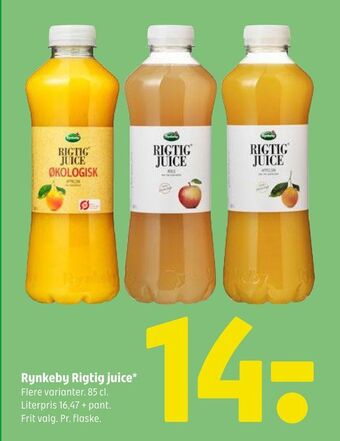 Coop 365 Rynkeby Rigtig juice tilbud