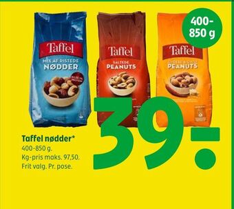 Coop 365 Taffel nødder tilbud