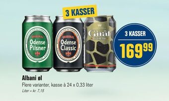 Otto Duborg Albani øl tilbud