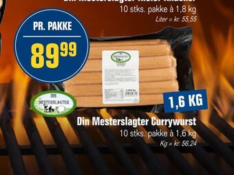 Otto Duborg Din Mesterslagter Currywurst tilbud