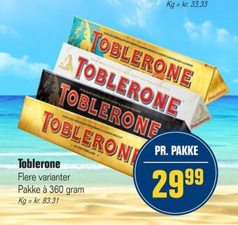Otto Duborg Toblerone tilbud