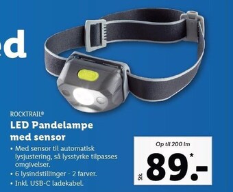 Lidl LED Pandelampe med sensor tilbud