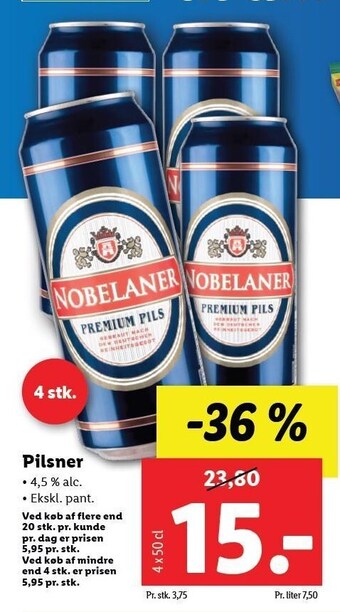 Lidl Pilsner tilbud