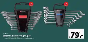 Sæt med gaffel-/ringnøgler