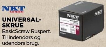 jem & fix NKT Universal Skrue BasicScrew Ruspert 200 Stk tilbud