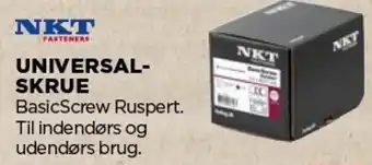 jem & fix NKT Universal Skrue BasicScrew Ruspert 200Stk tilbud