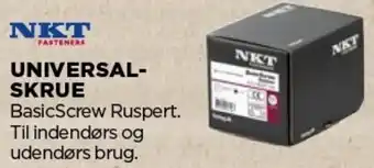 jem & fix NKT Universal Skrue BasicScrew Ruspert 200 Stk tilbud