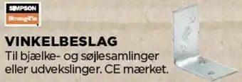 jem & fix Vinkelbeslag Til Bjælke 50x50x 2,0x35 tilbud