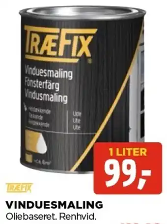 jem & fix TræFix Vinduesmaling 1Liter tilbud