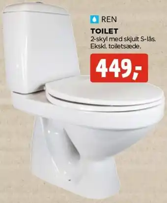 jem & fix Ren Toilet 2-Skyl Med Skjult S-Lås tilbud