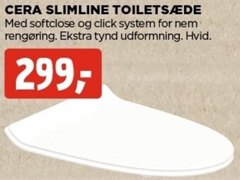 jem & fix Cera Slimline Toiletsæde tilbud
