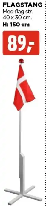 jem & fix Flagstang Med Flag Str. tilbud