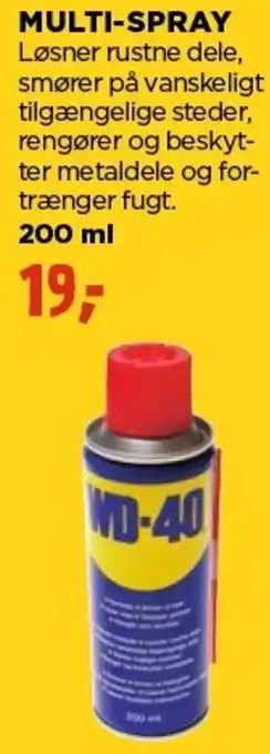 jem & fix WD-40 Multi-Spray 200ml tilbud