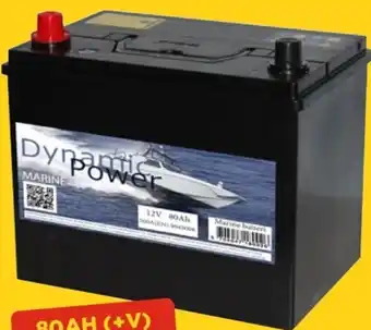 jem & fix Dynamic Power Marinebatteri 80Ah tilbud