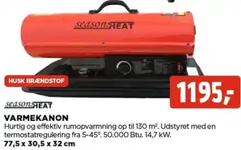 jem & fix Seasonheat Varmekanon tilbud